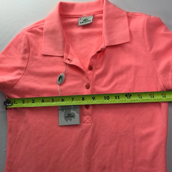 LACOSTE Polo Dress, Colored.  Pink Women's 3 Small Golf Tennis. Short Sleeve. - Picture 6 of 13